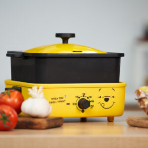 【迪士尼正版授權】維尼蜂蜜黃多功能電烤盤