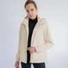 【DoDo機能服飾】女款可拆連帽機能防風外套-米白